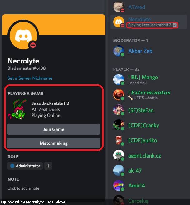 Discord Rich Presence for JJ2